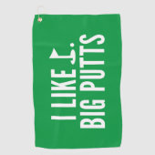 Serviette De Golf I Like Big Putts (Devant)