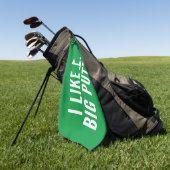 Serviette De Golf I Like Big Putts (Vert)
