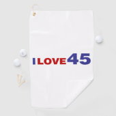Serviette De Golf I Love 45 (En situation)