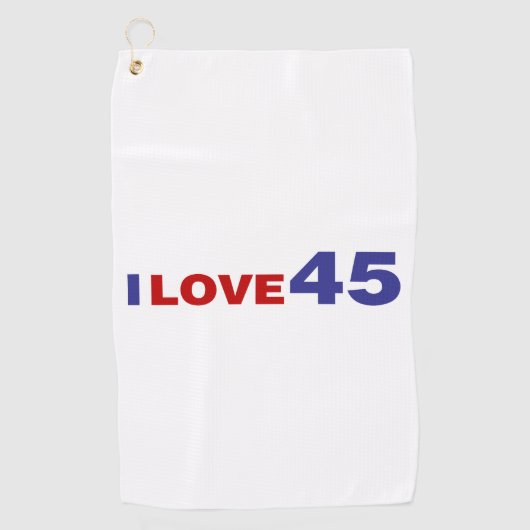 Serviette De Golf I Love 45 (Devant)