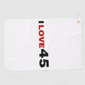 Serviette De Golf I Love 45 (Horizontal)