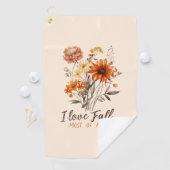 Serviette De Golf I Love Fall Most All - Autumn Foliage (En situation)