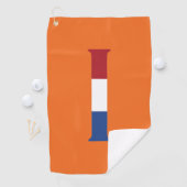Serviette De Golf I Monogramme superposé sur le drapeau NLD ou sur l (En situation)