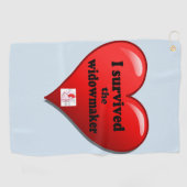 Serviette De Golf I Survived the widowmaker (Horizontal)