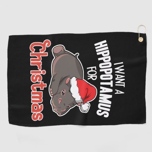 Serviette De Golf I Want A (Horizontal)