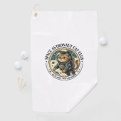Serviette De Golf Idée cadeau papa chat astronaute spatial - Astrona (En situation)