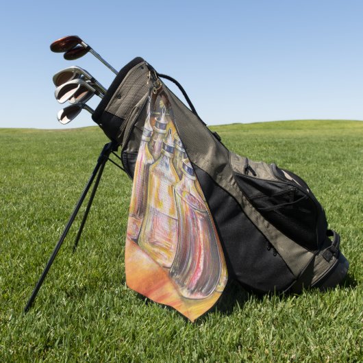 Serviette De Golf Idéography of Golden Light (Vert)