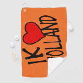 Serviette De Golf Ik Heart Holland retour on ou gtcnt (En situation)