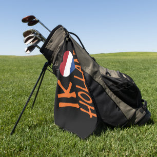 Serviette De Golf Ik Heartflag Holland ou sur bk gtcnt