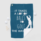 Serviette De Golf Il faut beaucoup de balles à Golf Way I Do Golfer (En situation)