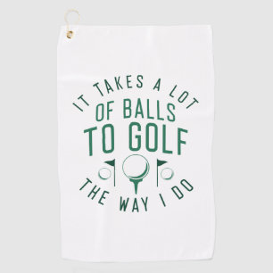 Serviette De Golf Il Faut Beaucoup De Ballons Au Golf Comme Je Le Fa