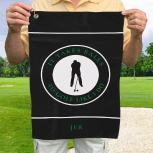 Serviette De Golf Il Faut Des Couilles Pour Jouer Au Golf Comme Moi