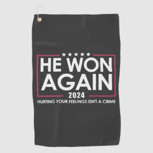 Serviette De Golf Il remporte à nouveau l'Inaguration Trump 2025 de