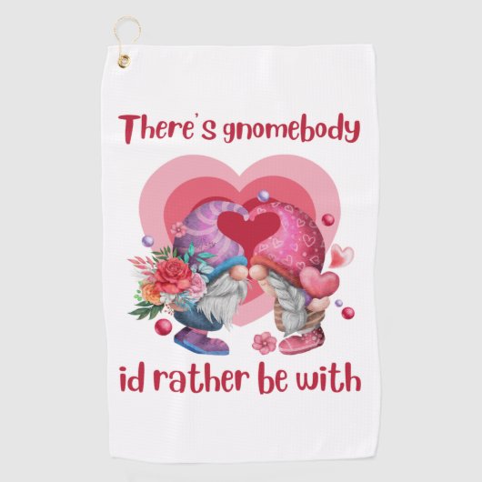 Serviette De Golf Il y a un gnomebody id plutôt avec (Devant)