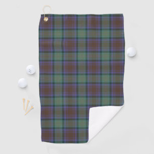 Serviette De Golf Île De Skye Tartan Plaid Motif Vert
