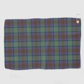Serviette De Golf Île De Skye Tartan Plaid Motif Vert (Horizontal)