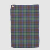 Serviette De Golf Île De Skye Tartan Plaid Motif Vert (Devant)