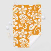 SERVIETTE DE GOLF ÎLE PLUMERIA (ORANGE) (En situation)