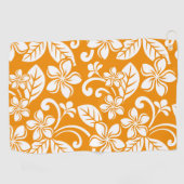 SERVIETTE DE GOLF ÎLE PLUMERIA (ORANGE) (Horizontal)
