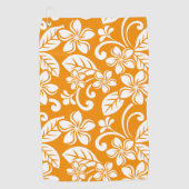 SERVIETTE DE GOLF ÎLE PLUMERIA (ORANGE) (Devant)