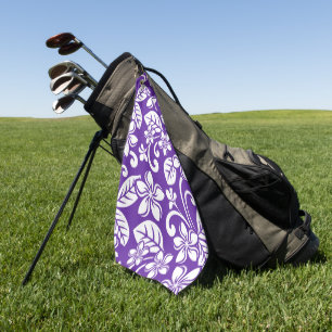 SERVIETTE DE GOLF ÎLE PLUMERIA (PURPLE)