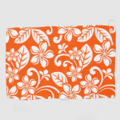 SERVIETTE DE GOLF ÎLE PLUMERIA (TRÈS ORANGE) (Horizontal)