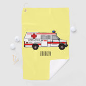 Serviette De Golf Illustration d'ambulance (En situation)