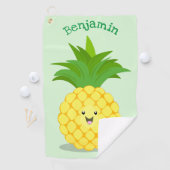 Serviette De Golf Illustration d'ananas mignon (En situation)