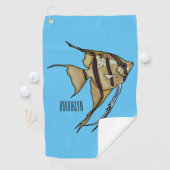 Serviette De Golf Illustration d'angelfish (En situation)