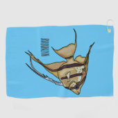 Serviette De Golf Illustration d'angelfish (Horizontal)