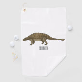 Serviette De Golf Illustration d'Ankylosaurus (En situation)