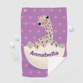 Serviette De Golf Illustration d'autruche pour bébé à couver mignon (En situation)