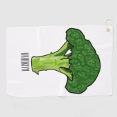 Serviette De Golf Illustration de Broccoli (Horizontal)
