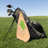 Serviette De Golf Illustration de bulles de chaux vert mou (Vert)