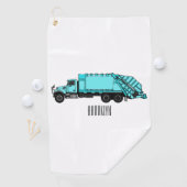 Serviette De Golf Illustration de camion à ordures (En situation)