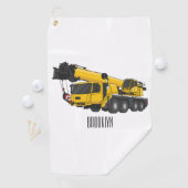 Serviette De Golf Illustration de camion de grue (En situation)
