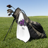 Serviette De Golf Illustration de camion semi-remorque (Vert)