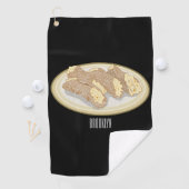 Serviette De Golf Illustration de Cannoli (En situation)