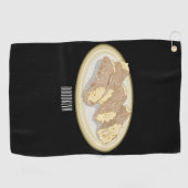 Serviette De Golf Illustration de Cannoli (Horizontal)