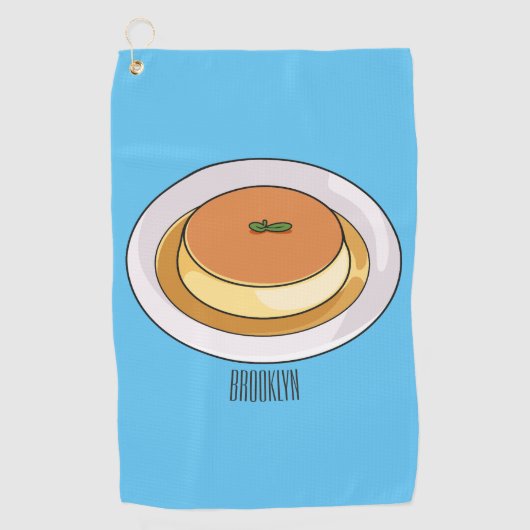 Serviette De Golf Illustration de caramel de crème (Devant)