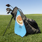Serviette De Golf Illustration de caramel de crème (Vert)
