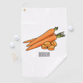 Serviette De Golf Illustration de carotte (En situation)