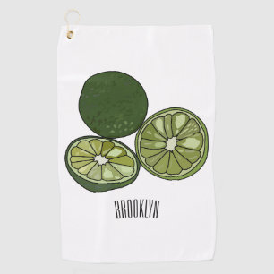 Serviette De Golf Illustration de chaux Kaffir