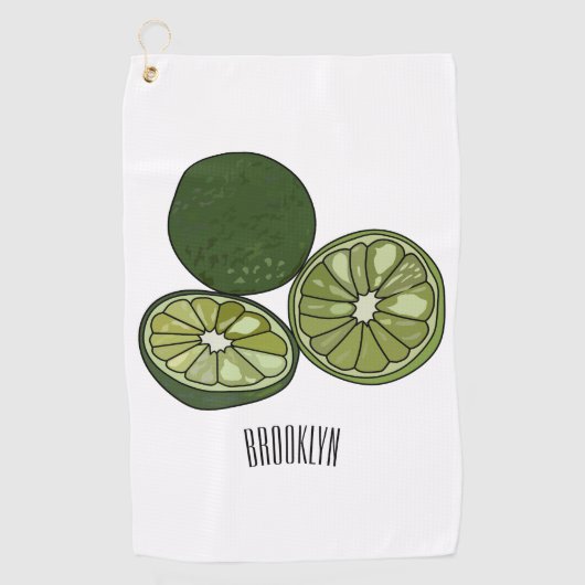 Serviette De Golf Illustration de chaux Kaffir (Devant)