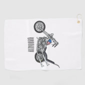 Serviette De Golf Illustration de Chopper Motorcycle 1950 (Horizontal)