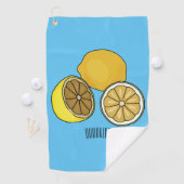 Serviette De Golf Illustration de citron (En situation)