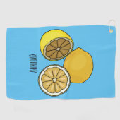 Serviette De Golf Illustration de citron (Horizontal)
