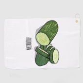 Serviette De Golf Illustration de combre (Horizontal)