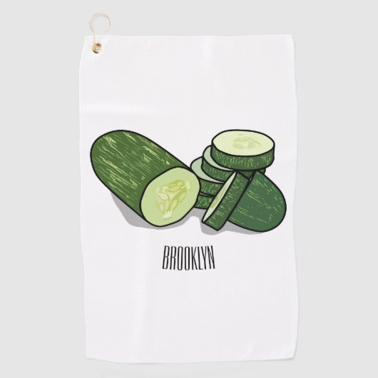 Serviette De Golf Illustration de combre (Devant)