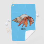 Serviette De Golf Illustration de crabe ermite (En situation)